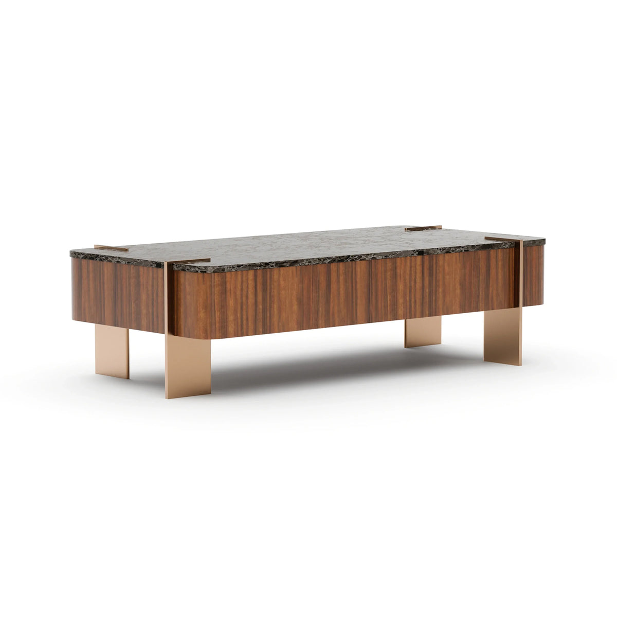 Caracole Altura Rectangle Cocktail Table – back view – Lusso Furniture Miami