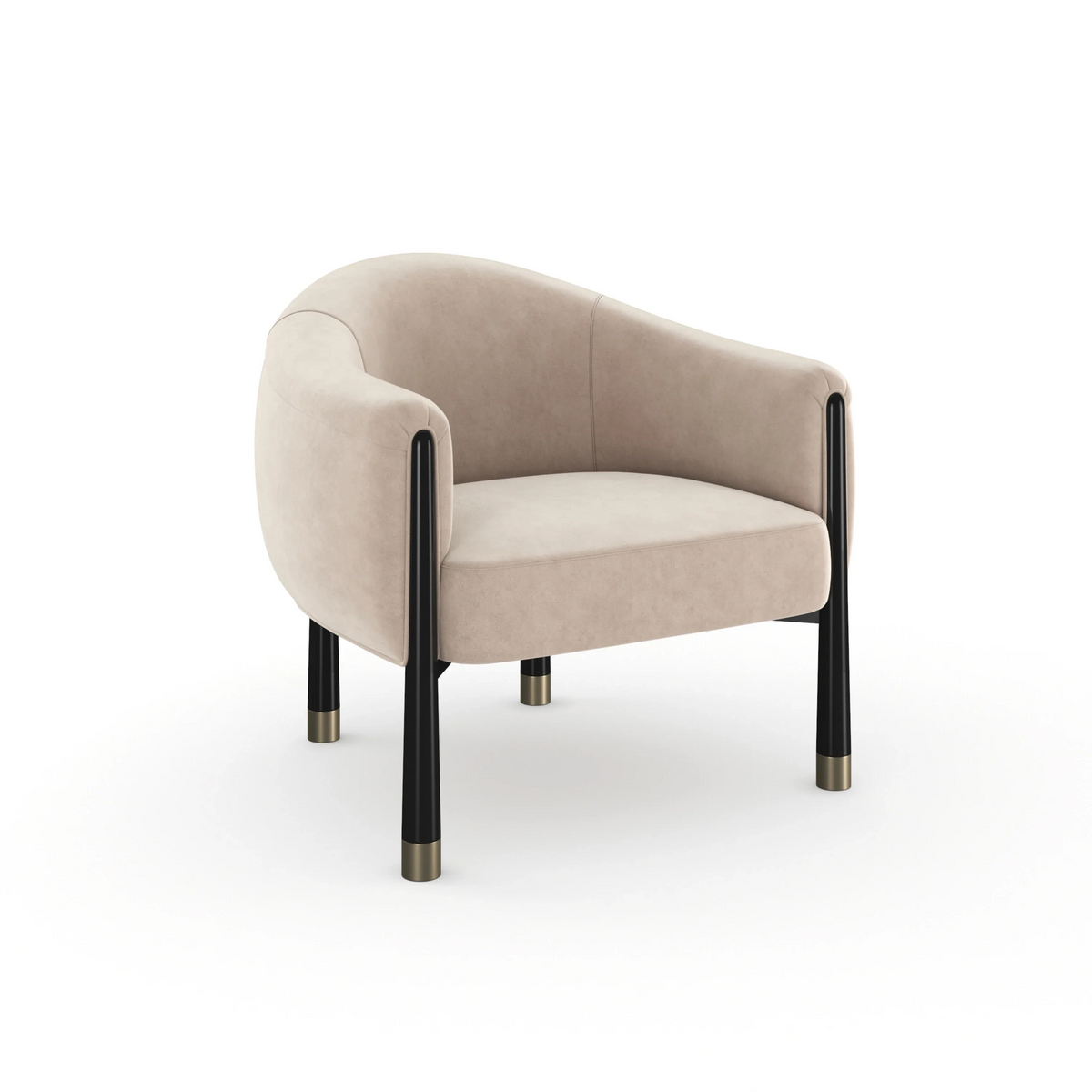 Caracole Baton Accent Chair – side view – Lusso Furniture Miami