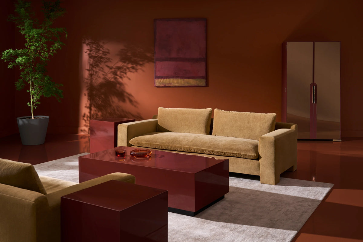 Caracole Devon 98 Sofa – angle view – Lusso Furniture Miami