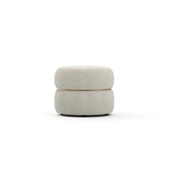 Caracole Smoosh Pouf – front view – Lusso Furniture Miami