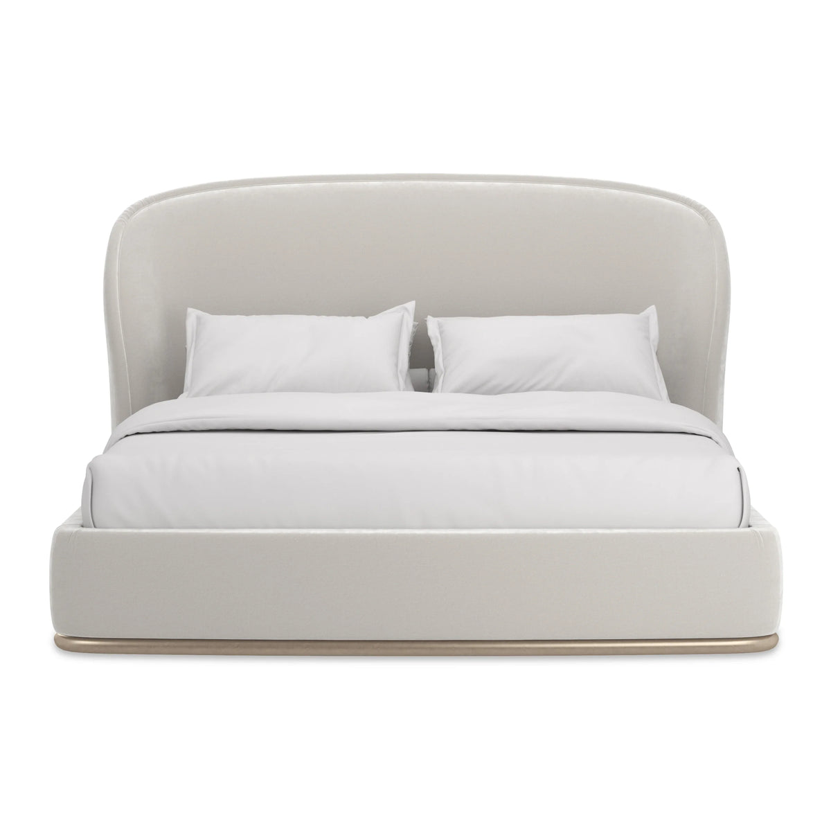 Caracole Opal Bed – front view – Lusso Furniture Miami