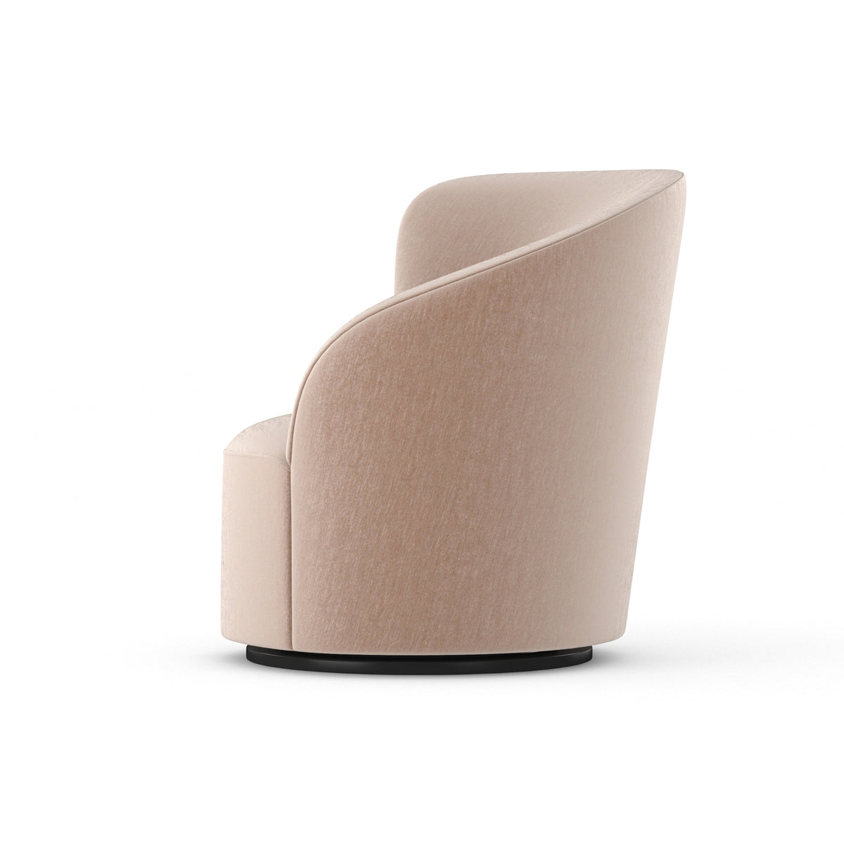 Caracole Whorl Swivel Chair – front view – Lusso Furniture Miami