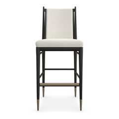 Caracole Unity Bar Stool – front view – Lusso Furniture Miami