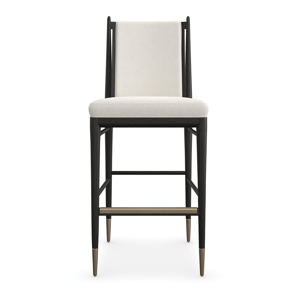 Caracole Unity Bar Stool – front view – Lusso Furniture Miami