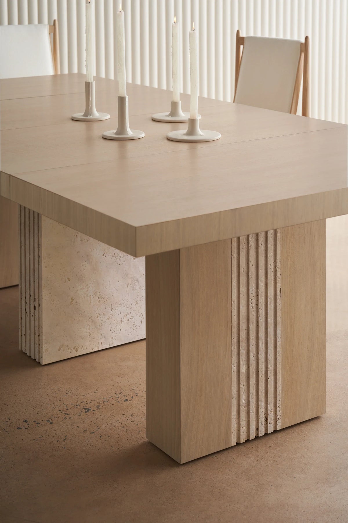 Caracole Unity Light Dining Table – room setting – Lusso Furniture Miami