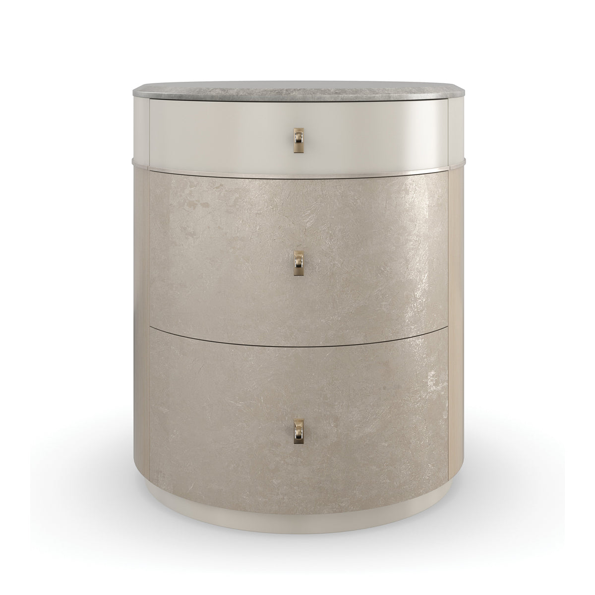 Caracole Hang Around Nightstand – front view – Lusso Furniture Miami