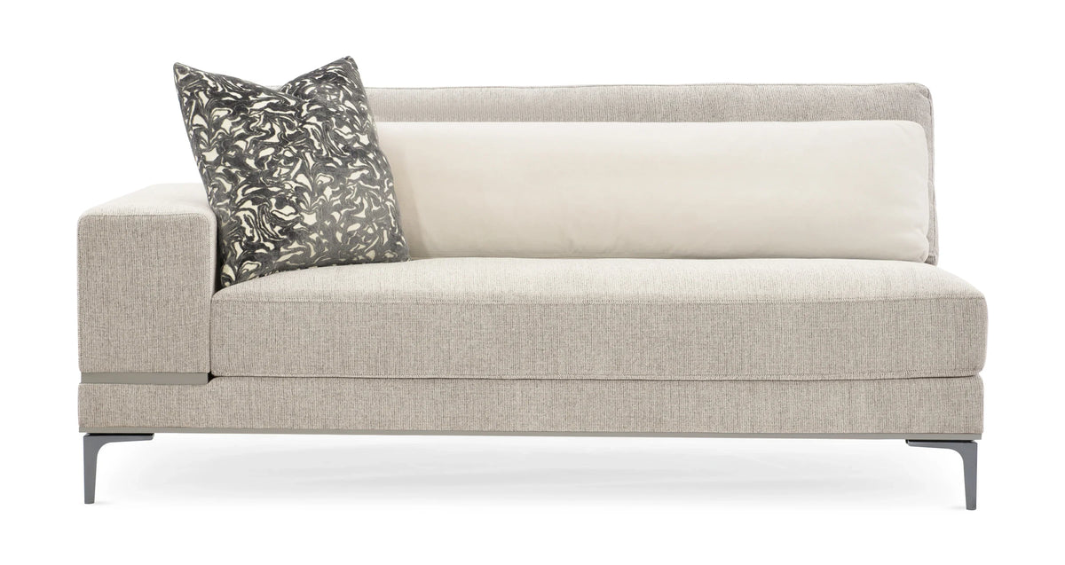 Caracole Repetition Left Facing Loveseat – angle view – Lusso Furniture Miami