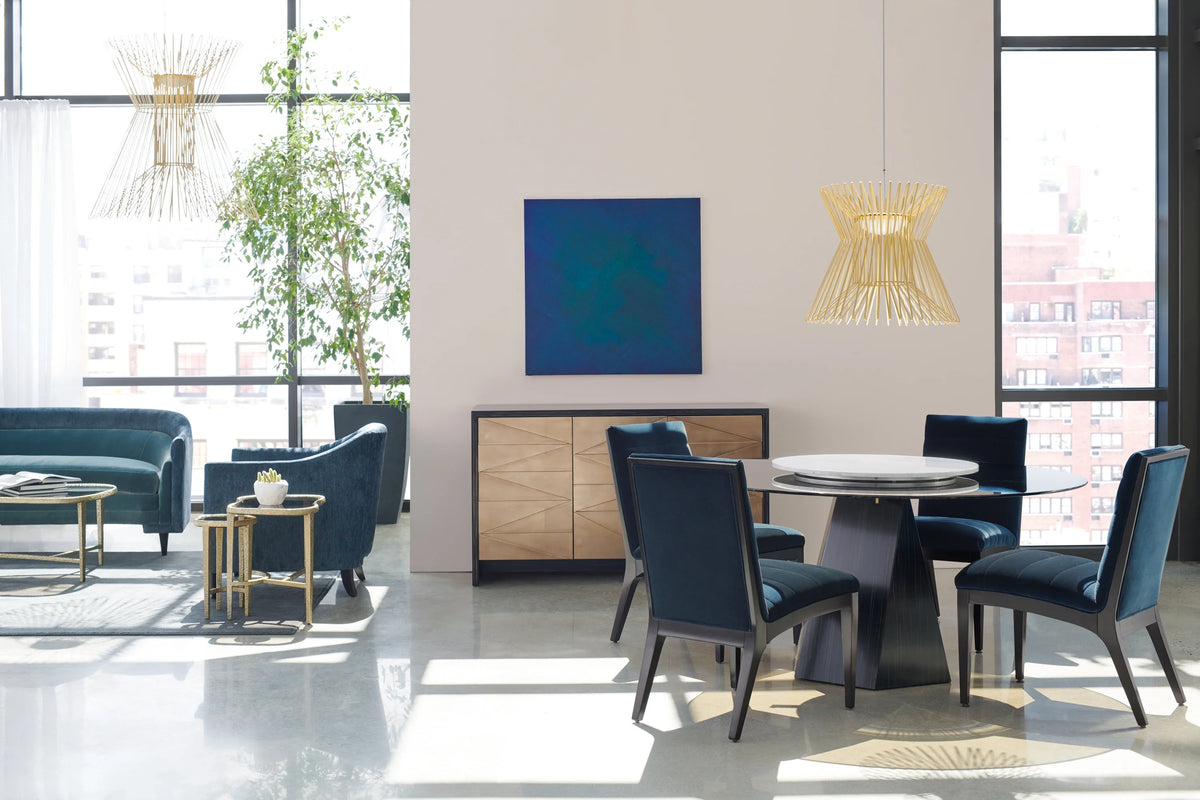 Caracole Vector Lazy Susan Tray – detail – Lusso Furniture Miami