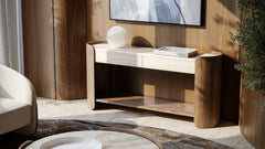 Caracole Fleur Console Table – angle view – Lusso Furniture Miami