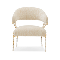 Caracole Glimmer of Hope Chair – front view – Lusso Furniture Miami