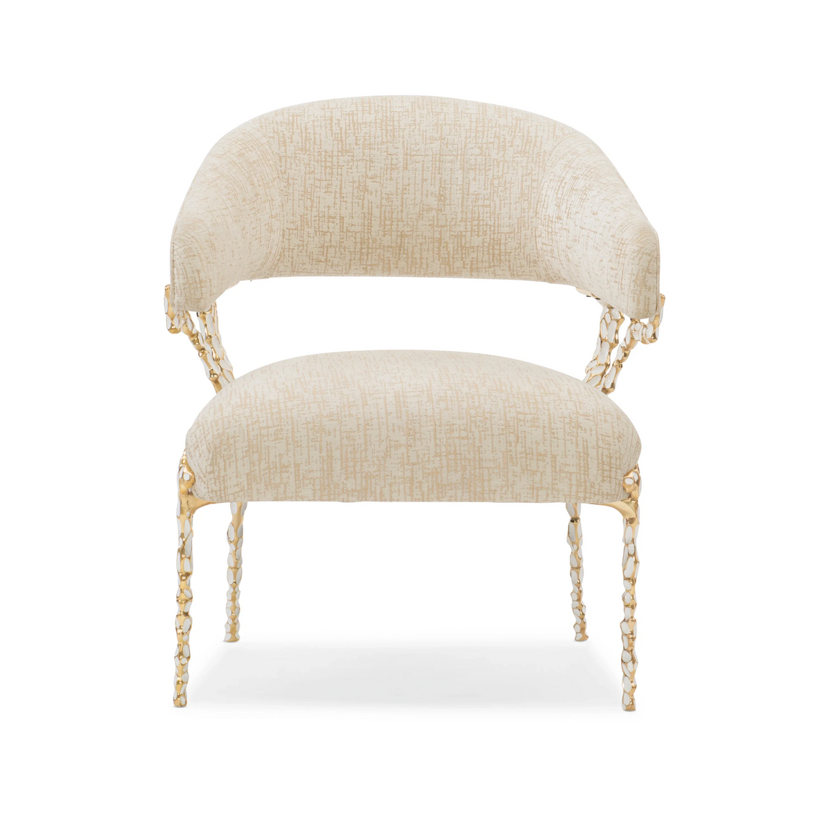Caracole Glimmer of Hope Chair – front view – Lusso Furniture Miami