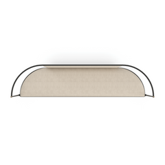 Caracole Toulouse Bench – back view – Lusso Furniture Miami