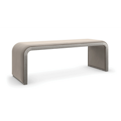 Caracole Traverse Bench – side view – Lusso Furniture Miami