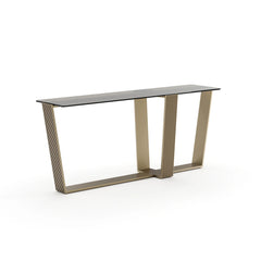 Caracole Counter Balance Console Table – angle view – Lusso Furniture Miami