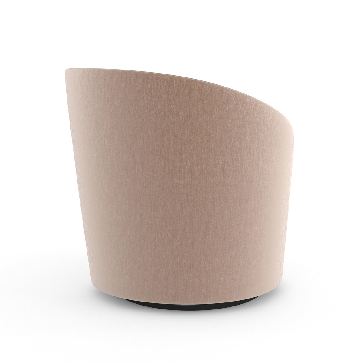 Caracole Whorl Swivel Chair – angle view – Lusso Furniture Miami
