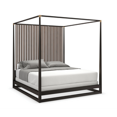 Caracole Pinstripe Bed – room setting – Lusso Furniture Miami