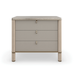 Caracole Balance Nightstand – front view – Lusso Furniture Miami