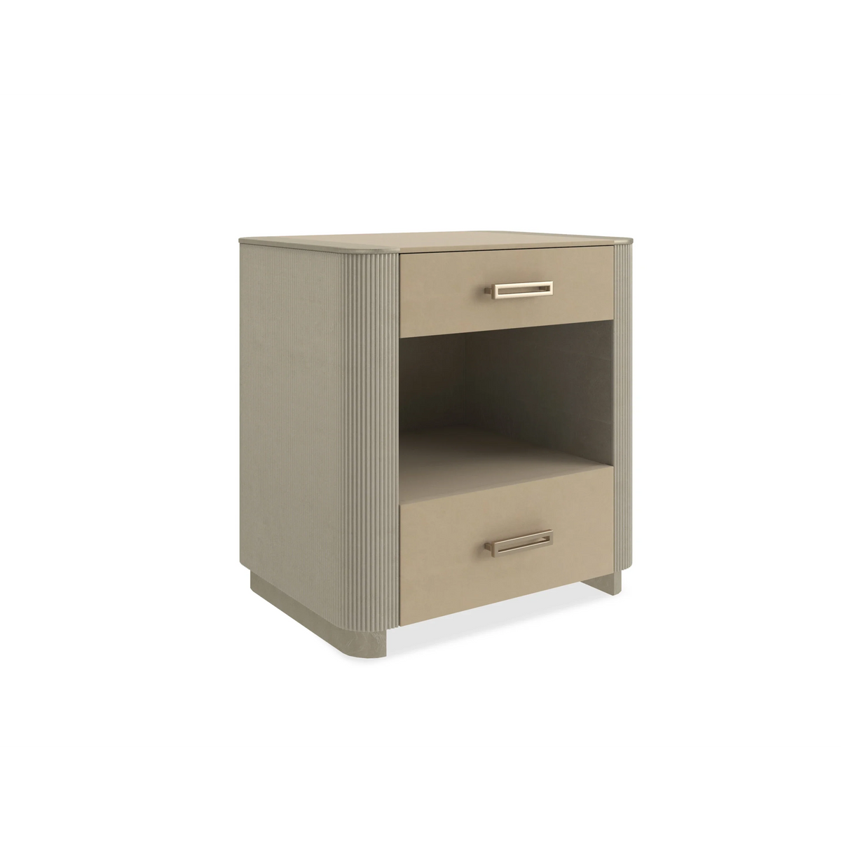 Caracole Love Open Nightstand – finish detail – Lusso Furniture Miami