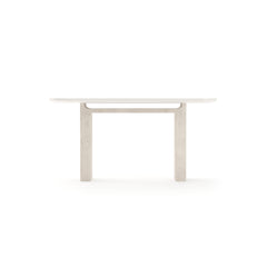 Caracole Overlap Open Console Table – front view – Lusso Furniture Miami