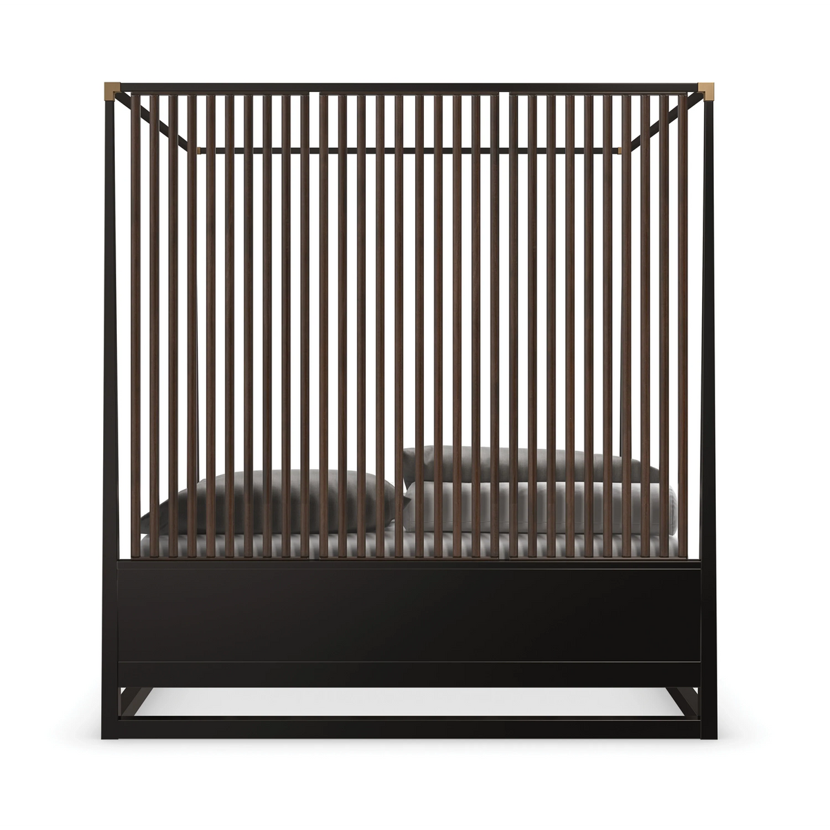 Caracole Pinstripe Bed – back view – Lusso Furniture Miami