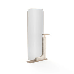 Caracole Overlap Floor Mirror – room setting – Lusso Furniture Miami