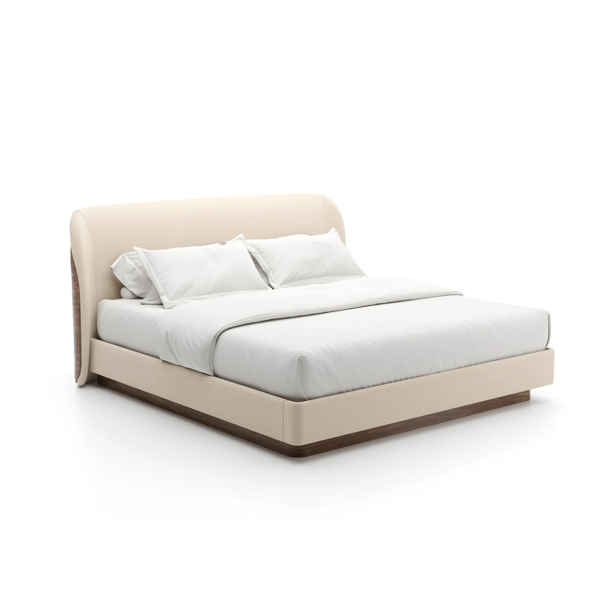Caracole Fleur Bed – side view – Lusso Furniture Miami