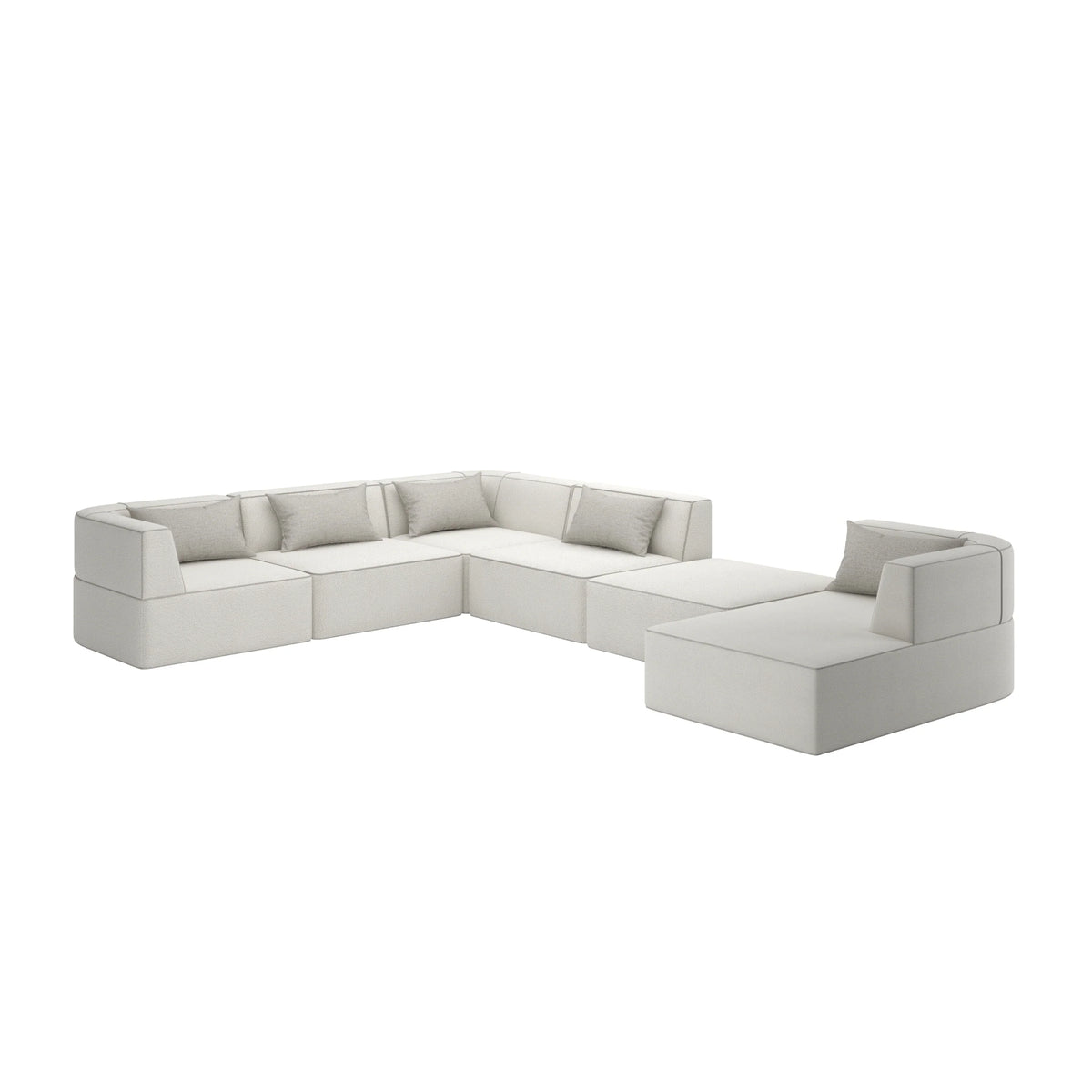 Caracole Marbella Sectional – detail – Lusso Furniture Miami