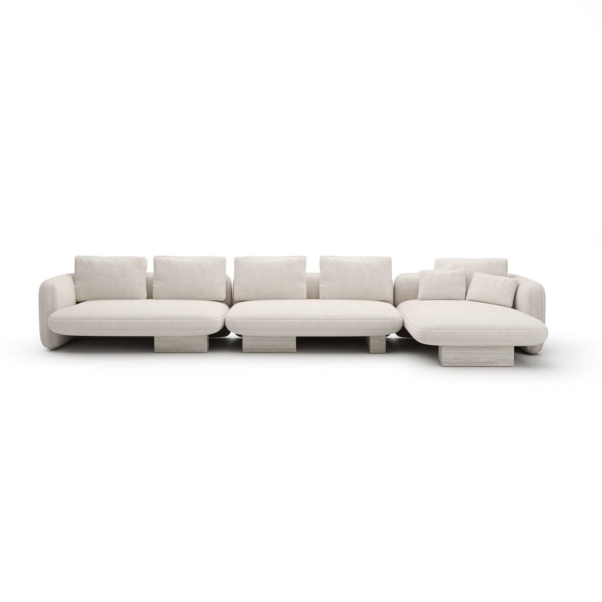 Caracole Overlap Sectional – view 27 – Lusso Furniture Miami