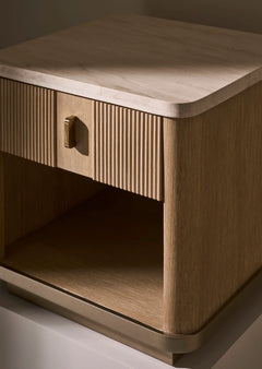 Caracole Rhythm End Table – side view – Lusso Furniture Miami