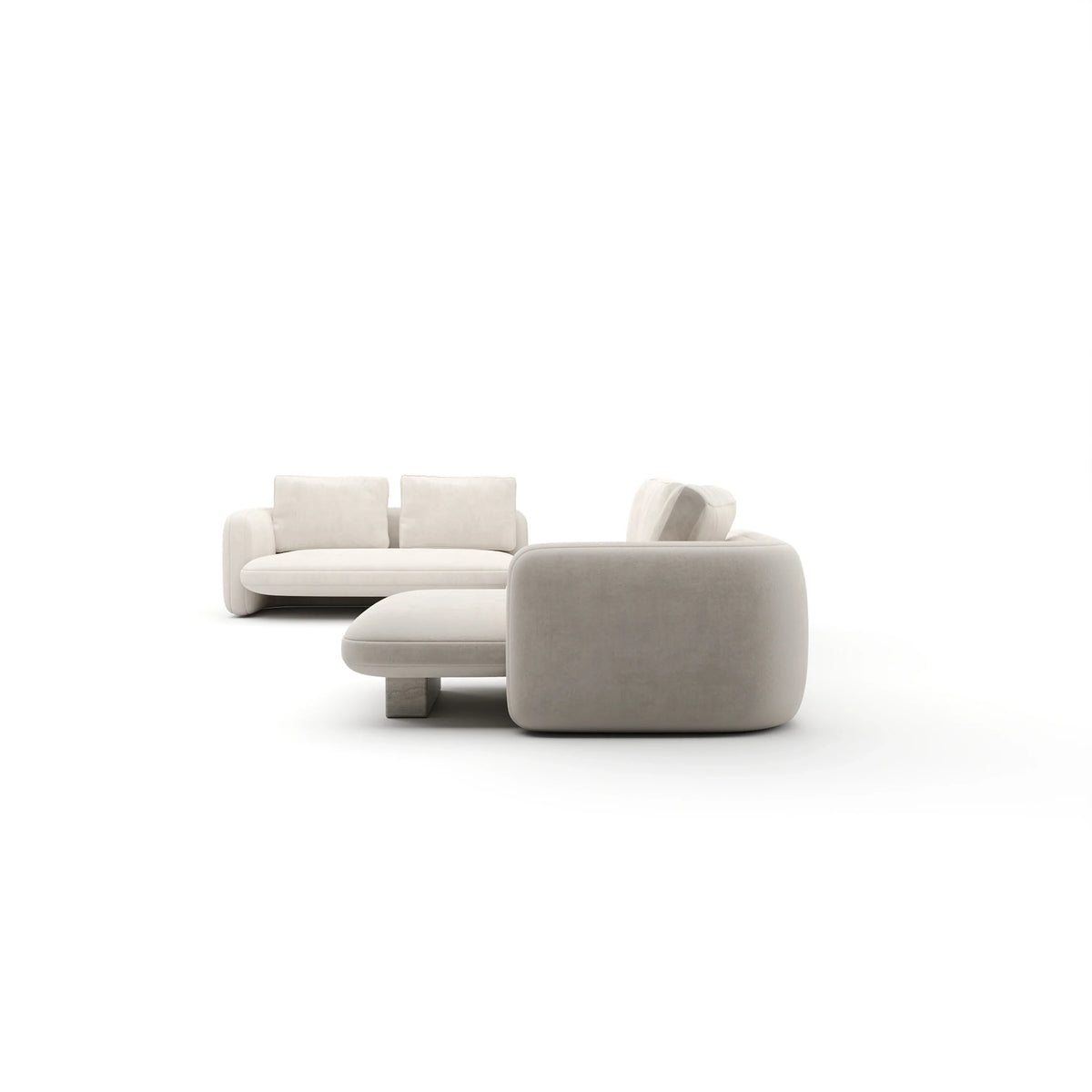 Caracole Overlap Sectional – view 99 – Lusso Furniture Miami