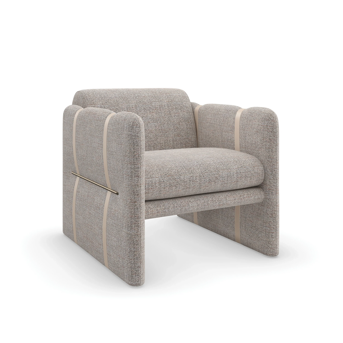 Caracole Cigar Club Chair – front view – Lusso Furniture Miami
