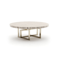 Caracole Wish You Were Here Round Cocktail Table – angle view – Lusso Furniture Miami
