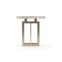 Caracole Wish You Were Here Side Table – side view – Lusso Furniture Miami