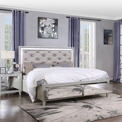 ACME Sliverfluff LED Storage Bed – alternate view – Lusso Furniture Miami