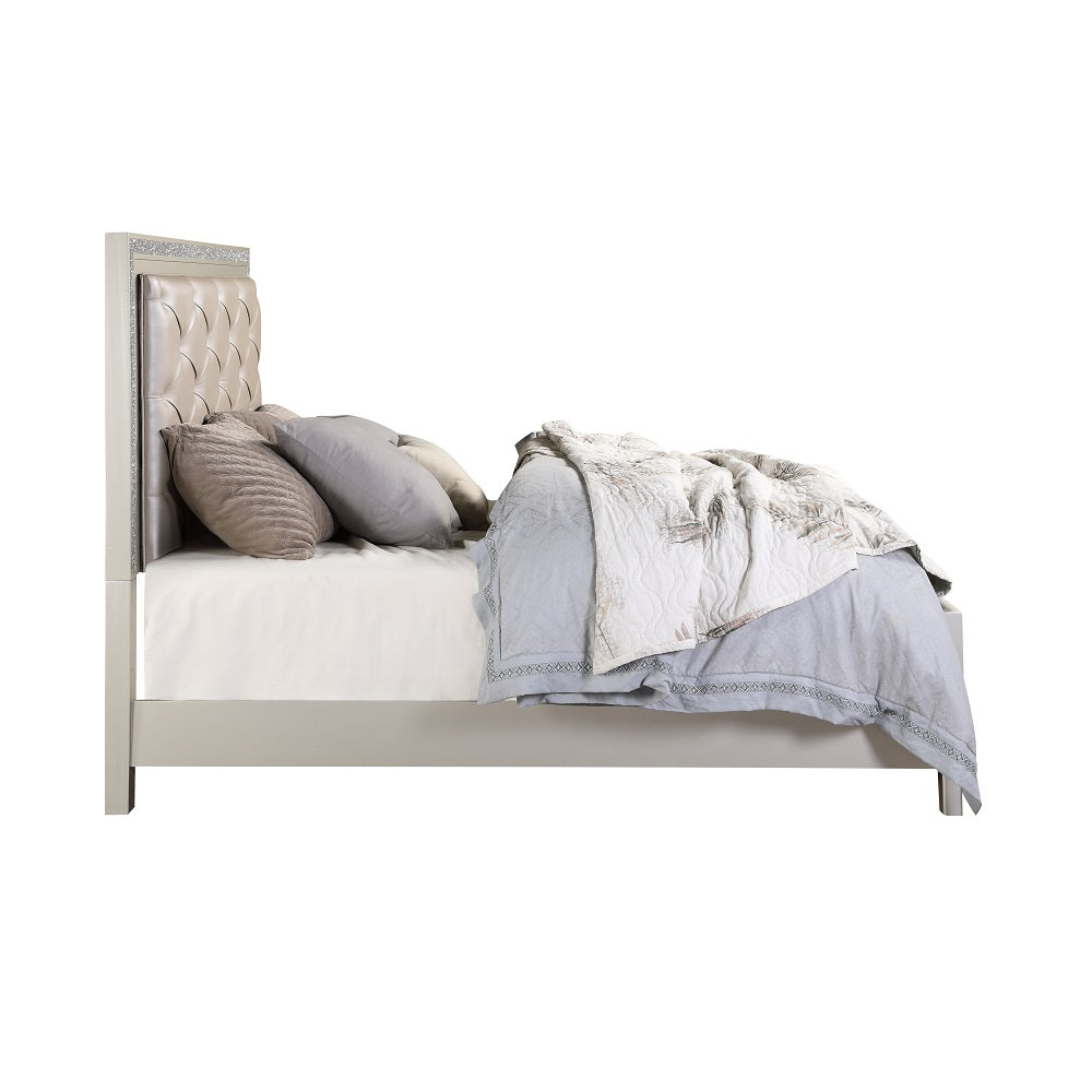 ACME Sliverfluff LED Storage Bed – view 12 – Lusso Furniture Miami