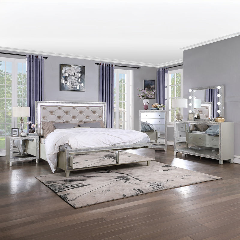 ACME Sliverfluff LED Storage Bed-zoom-