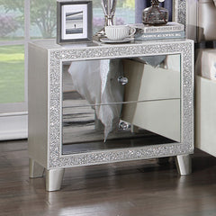 ACME Sliverfluff Nightstand – front view – Lusso Furniture Miami