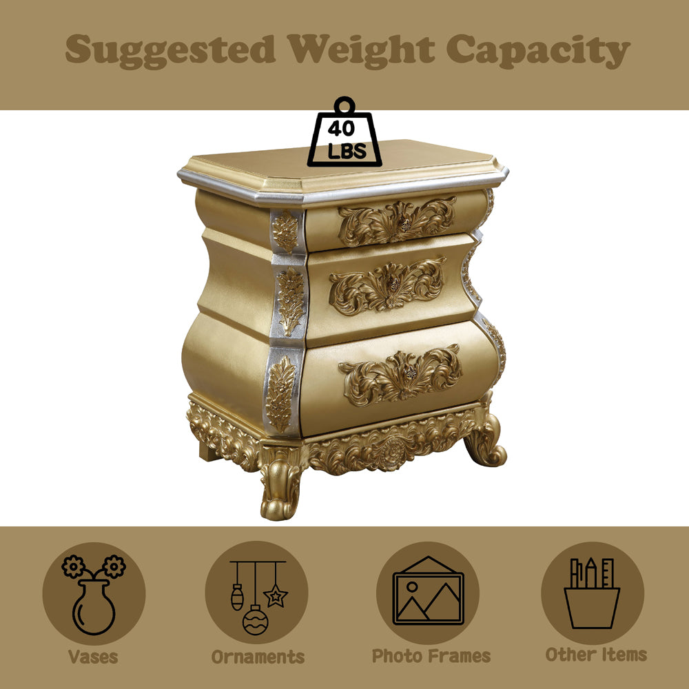 ACME Seville Nightstand – back view – Lusso Furniture Miami