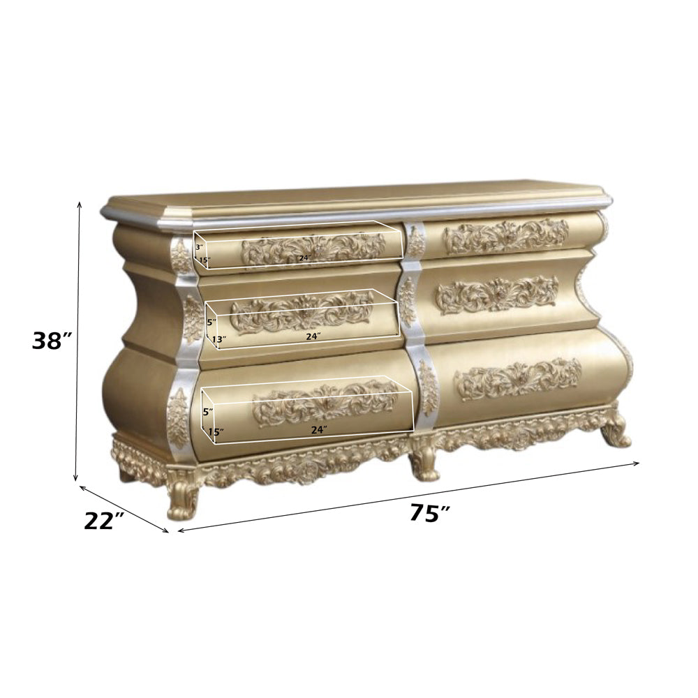 ACME Seville Dresser – angle view – Lusso Furniture Miami
