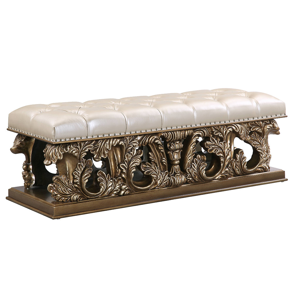 ACME Constantine Bench – angle view – Lusso Furniture Miami