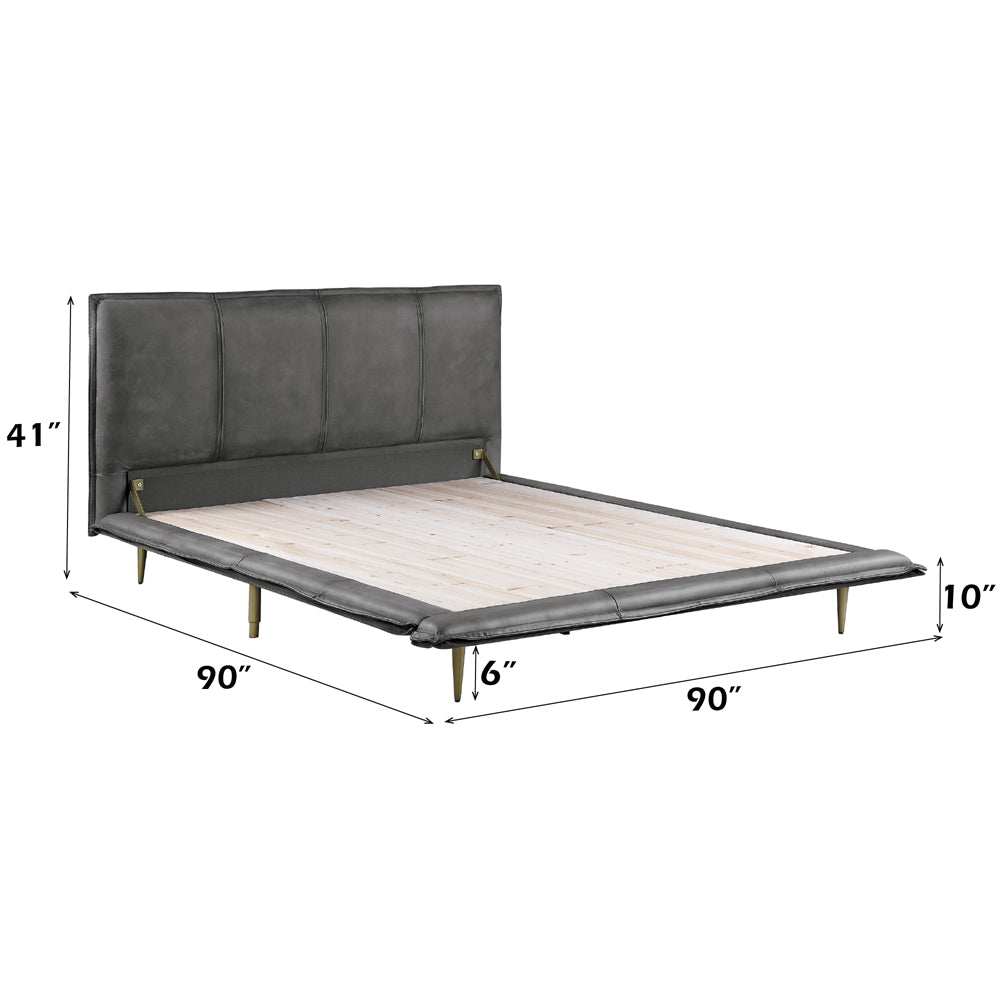 ACME Metis Leather Bed – view 21 – Lusso Furniture Miami