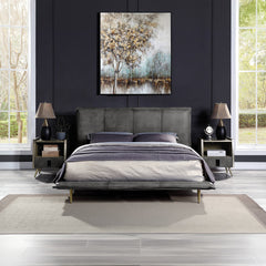 ACME Metis Leather Bed – back view – Lusso Furniture Miami