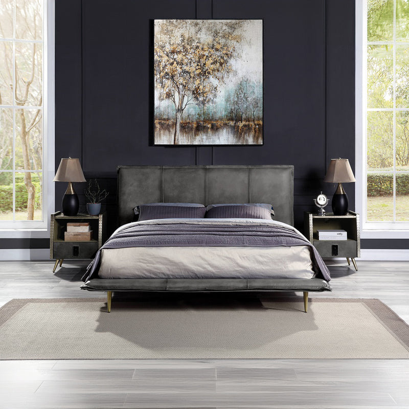 ACME Metis Leather Bed-zoom-