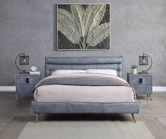ACME Doris Leather Bed – view 12 – Lusso Furniture Miami