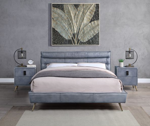 ACME Doris Leather Bed-zoom-