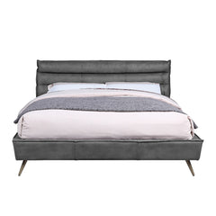 ACME Doris Leather Bed – side view – Lusso Furniture Miami
