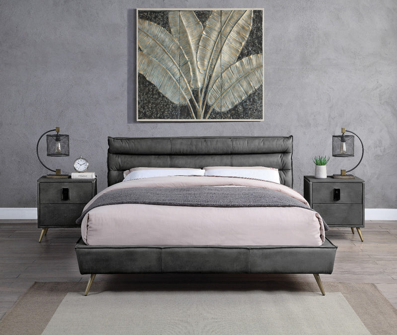 ACME Doris Leather Bed-zoom-