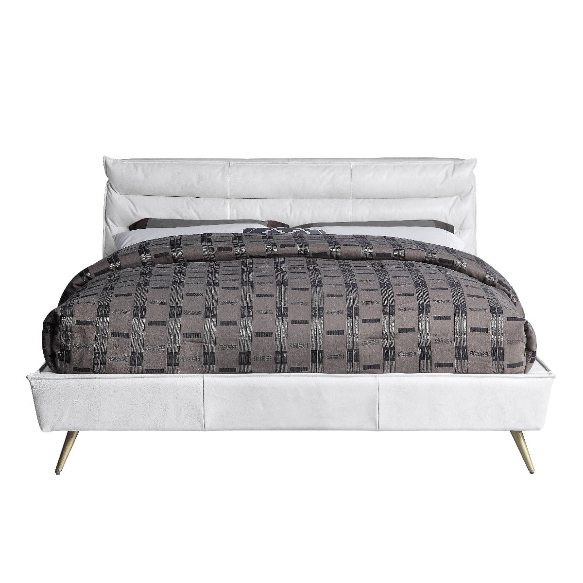 ACME Doris Leather Bed – view 21 – Lusso Furniture Miami