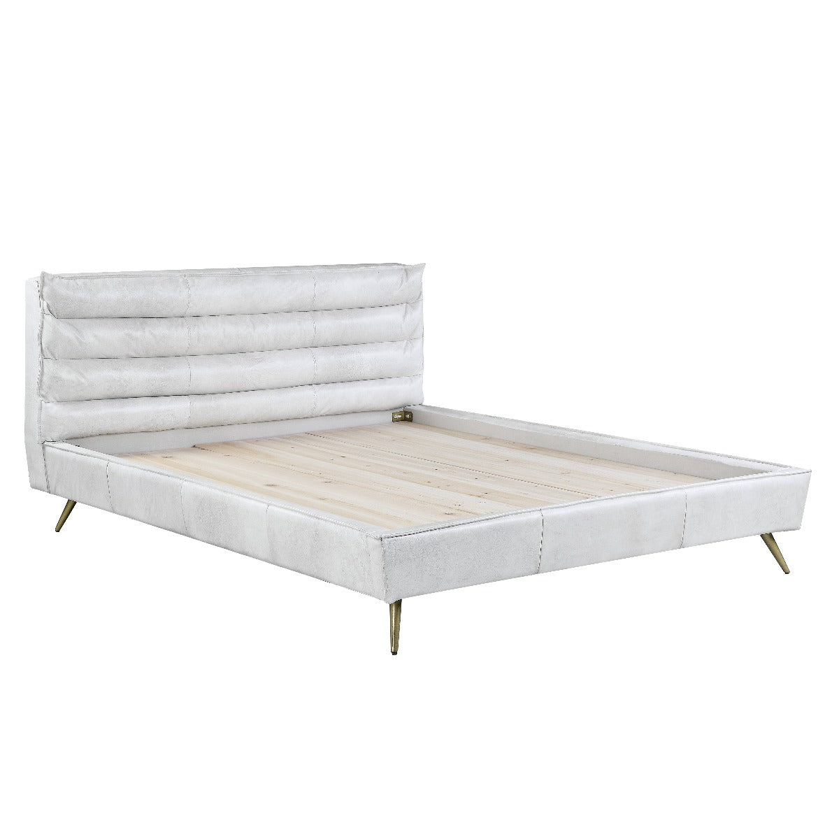 ACME Doris Leather Bed – view 19 – Lusso Furniture Miami
