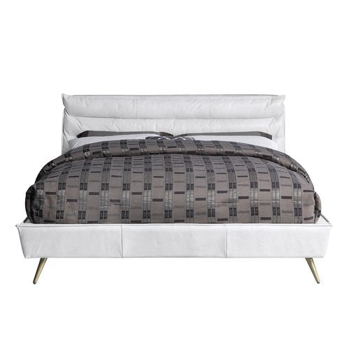 ACME Doris Leather Bed – alternate view – Lusso Furniture Miami